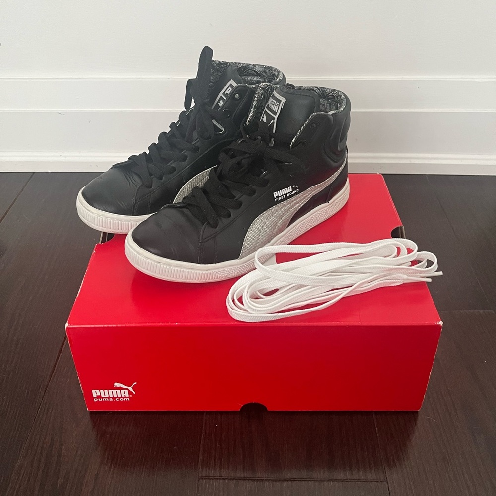 First Round Pearl Women’s Puma High Top Sneakers